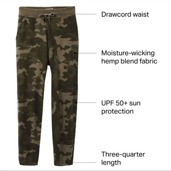 NWT prAna Cozy Up Ankle Pants Sage Camo Size XL - Picture 14 of 14